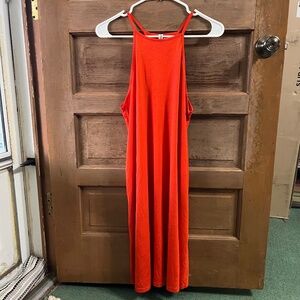 NWT H&M reddish orangeSleeveless Spaghetti Strap Sundress Medium size